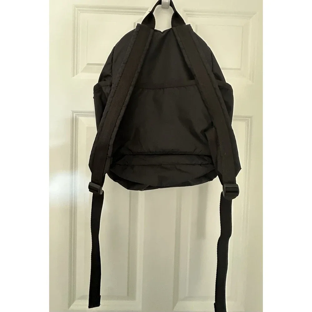 LeSportsac Route Black Backpack Multi Zipper Clean - Picture 6 of 16